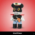 Ted Bricks Miniatur-Bären aus Bausteinen zum Zusammenbauen (über 3000 Teile)