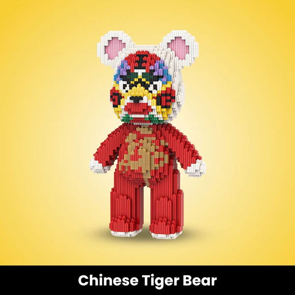 Ted Bricks Miniatur-Bären aus Bausteinen zum Zusammenbauen (über 3000 Teile)