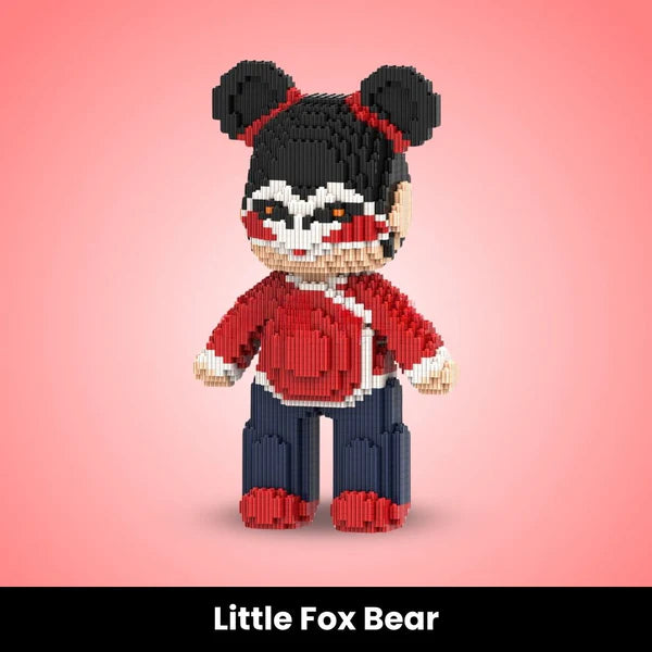 Ted Bricks Miniatur-Bären aus Bausteinen zum Zusammenbauen (über 3000 Teile)